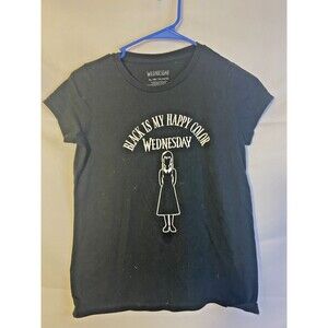 Wednesday Tshirt Shirt Size XL Girls 14/16 Black